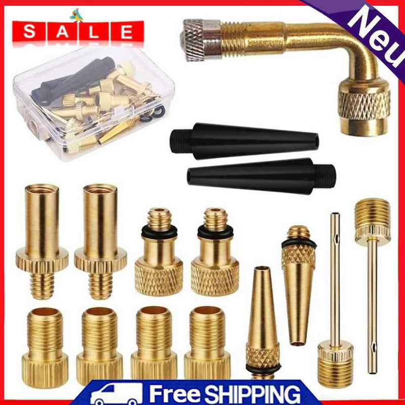 Air Tyre Valve Extension Stem Kits for Motorcycle Bicycle Pump Converter Adapter