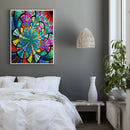 Mandala Flower Canvas Paint By Numbers Oil Hand Painted Drawing Kit Home Decor