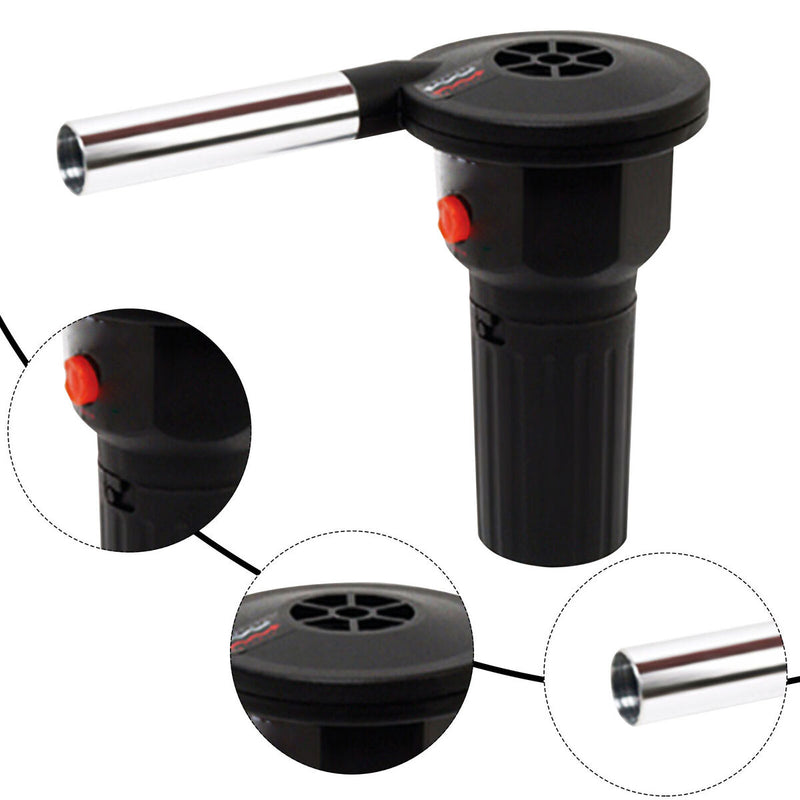 Portable Electric Fire Blower for Grilling BBQ Outdoor Flame Ignition Kit Newly
