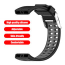 Silicone Watch Band for Polar V800 Replacement Wrist Strap (Black Grey) Newly
