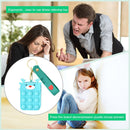 Push Bubbles Pen Shape Wallet Keychain Silicone Stationery Storage Bags for Kids