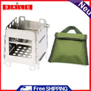 Steel Camping Wood Stove Portable Outdoor Folding Stove for Backpacking Cooking