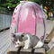 Pet Travel Carrier Transparent Space Capsule Cat Bubble Backpack (Pink)