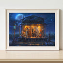 Halloween Pumpkin Canvas Paint By Numbers Oil Hand Painted Drawing Home Decor