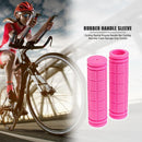 2x Rubber Bike Handlebar Grips Anti-Skid Fixed Gear Bicycle Grips (Pink) Newly