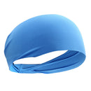 Women Men Elastic Headband Breathable Sweat Absorption Headdress (Gray) Newly