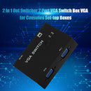 2 In 1 Out Switcher Converter 2 Ways Video Splitter 2 Port VGA Switch Box