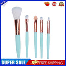 5x Eyes Makeup Brushes Set Portable Eyeshadow Eyebrows Beauty Pens (Green)