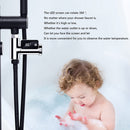 LED Water Temperature Thermometer Shower Celsius/Fahrenheit Display Sensor Newly