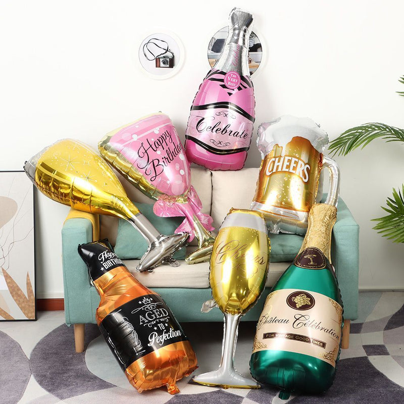 Decorations Collection Champagne Goblet Balloon Decorations Helium Balloon