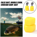 Artificial Dual Corn Shape Carp Fishing Lures Plastic Bait Tackles (30pcs) Newly