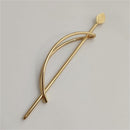 Oval Leaves Ornament Hair Accessories Hollowing Out Hair Clip Metal Hairpin