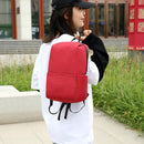 Solid Color Backpacks Oxford Cloth Big Waterproof Sport Knapsack (Dark Red)