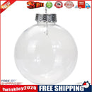 Clear Plastic Ball Pendant Ornaments DIY Christmas Decor(8cm)(without Gift)