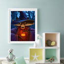 Fox Magician Oil Paint By Numbers Kit Frameless Drawing Picture Wall Decor