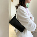 Women Retro Leather Handbag Pure Color Purse Lady Travel Shoulder Shopping Bag