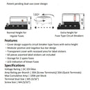 32V DC 12-Way Fuse Box Dual-Use Cover Blade Fuse Block Holder for Car Boat Newly