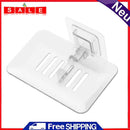 Aediea Soap Dish with Suction Cup, 1 Layer, for Soap Tray White