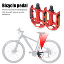 1 Pair Bearings Bicycle Pedals MTB Mountain Road Bike Flat Pedals (Red) Newly