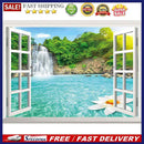 5D DIY Diamond Painting Window View Full Round Drill Mosaic Art Picture Kits