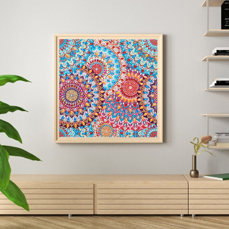 30x30cm 5D DIY Partial Special Shaped Drill Diamond Painting Datura Abstract Art