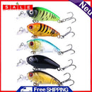 5pcs 4.5cm 4g Bionic Crank Fishing Lures Jig Hooks Artificial Crankbait Baits