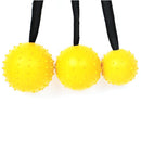 Pet Ball Bite Resistant Tooth Cleaning Toys for Dog Training Chew(Yellow L)