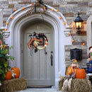 Halloween Moon Maple Leaf Door Wreath Garland Outdoor Yard Home Party Decor #