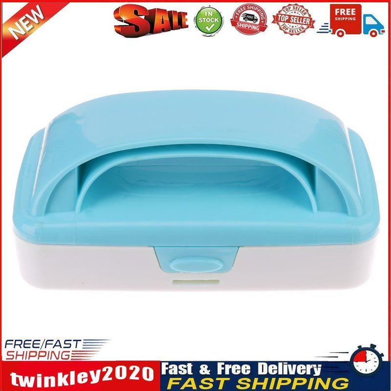 Handheld Carpet Brushes Table Sofa Bed Crumb Sweeper Roller Cleaner (Blue) Newly