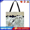 Christmas snow scene Printed Shoulder Shopping Casual Large Tote Handbag
