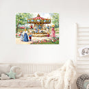 Full Embroidery Cross Stitch Set Needlework Kit 11CT Merry Go Round Artwork