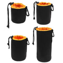 Waterproof Neoprene Camera Lens Pouch Bag Drawstring Protector Case (S-XL)