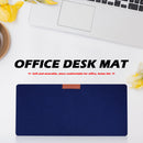 Office Computer Desk Mat Keyboard Felt Laptop Cushion Mouse Pad (Navy Blue)