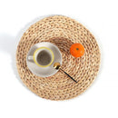 Woven Placemats, Water Hyacinth Round Tablemats for Dining Table (20cm) Newly