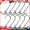 10pcs Tumbler Fishing Hooks Carbon Steel Sharp Jig Bait Fishhooks (5g) Newly
