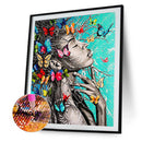 5D Diamond Painting Kit DIY Butterfly Woman Full Round Drill Home Decoratio