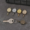 Stationery Metal Anti-Lost Clip Retractable Badge Holder Key Ring Lanyards
