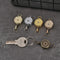 Stationery Metal Anti-Lost Clip Retractable Badge Holder Key Ring Lanyards