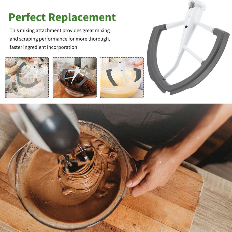 5.5-6 Quart Flat Beater Tilt-Head Stand Mixer Attachment for Kitchen Grey