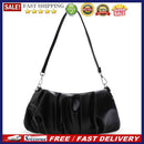 Fashion Ladies Party Wristlet Underarm Bag Cloud Pleated Handbag PU Leather Tote