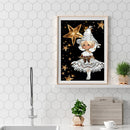 DIY Diamond Painting Big Eyes Girl Full Round Diamond Mosaic Home