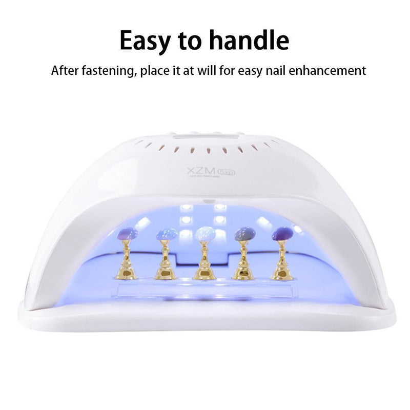 Acrylic Nail Art Practice Display Stand Chess Board Magnetic Holder (Pink)