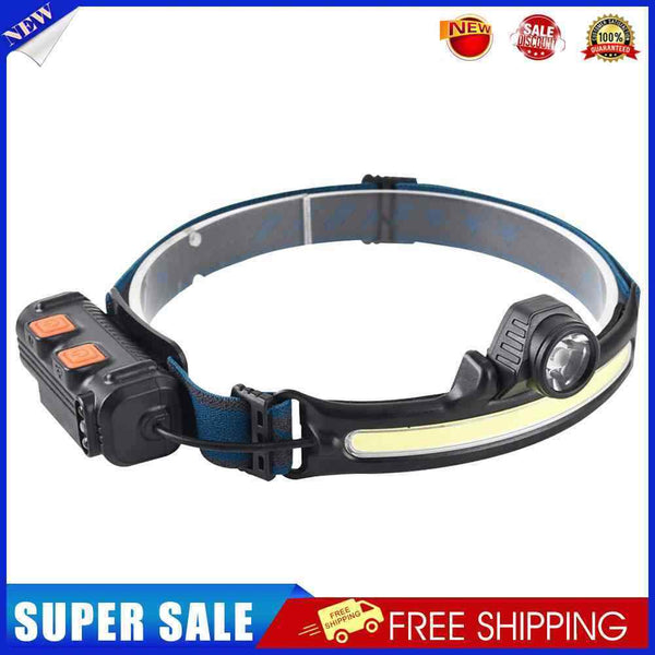 Sensor LED Headlight COB USB Headlamp Camping Riding Head Torch (W678-1)