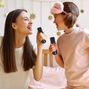 100W YS-203 Portable Karaoke Dual Microphone Wireless Speaker (Black)