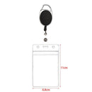 PVC ID Card Holder Retractable Badge Holders Credit Card Case Reel Clip
