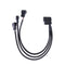 4pin IDE Molex to 3-Port 3Pin/4Pin Cooler Cooling Fan Splitter Power Cable