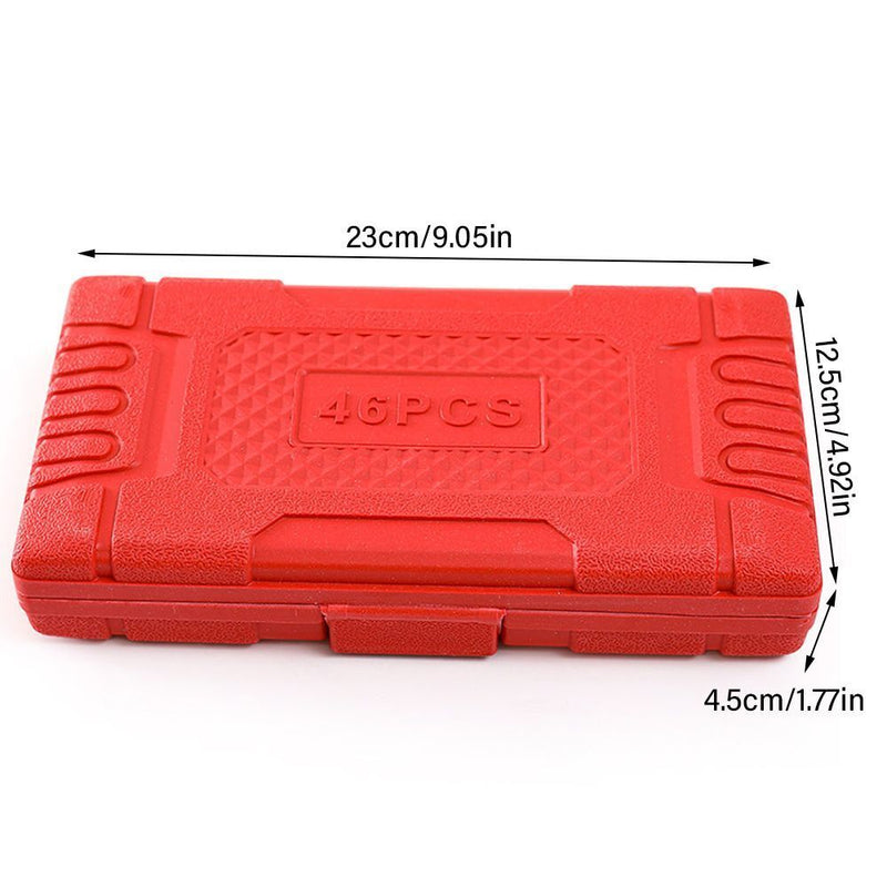 Drive Socket Wrench Set 1/4-Inch Metric Screwdriver Socket Ratchet Torx