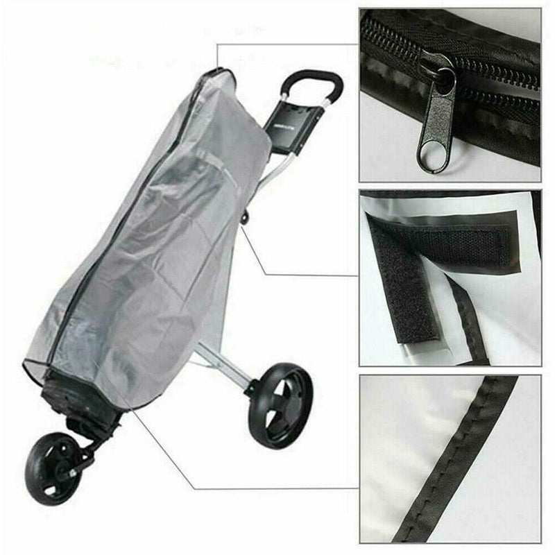 Portable Golf Bag Rain Cover Waterproof Protection Case PVC Ball Clubs K2A F7X0
