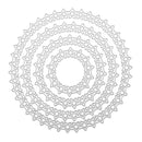 4pcs Metal Cutting Dies Stencils for DIY Scrapbooking Photo (Round Star)-252458.