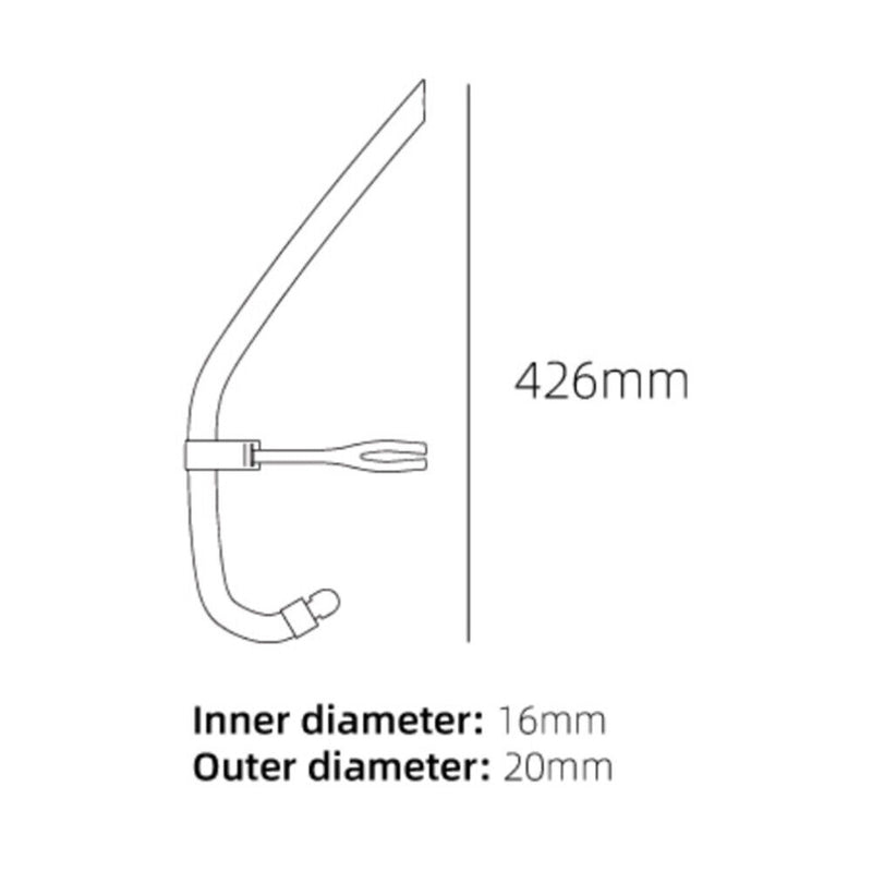 #A Silicone Snorkel Training Breathing Tube Hose Water Snorkeling Diving Air Tub